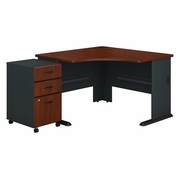 SERIES A 48W CORNER DESK WITH MOBILE FILE CABINET.  <FONT COLOR=GREEN>-FREE SHIPPING-</FONT> SERIES A 48W CORNER DESK WITH MOBILE FILE CABINET.  <FONT COLOR=GREEN>-FREE SHIPPING-</FONT>