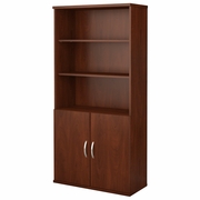 SERIES C 36W 5 SHELF BOOKCASE WITH DOORS. VIDEO BELOW. <FONT COLOR=GREEN>-FREE SHIPPING-</FONT>
