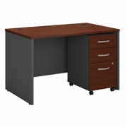 SERIES C 48W X 30D OFFICE DESK WITH MOBILE FILE CABINET. <FONT COLOR=GREEN>-FREE SHIPPING-</FONT>