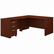 SERIES C 60W L SHAPED DESK WITH 3 DRAWER MOBILE FILE CABINET: PURE WHITE  <FONT COLOR=GREEN>-FREE SHIPPING-</FONT> SERIES C 60W L SHAPED DESK WITH 3 DRAWER MOBILE FILE CABINET: PURE WHITE  <FONT COLOR=GREEN>-FREE SHIPPING-</FONT>