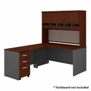 SERIES C 60W L SHAPED DESK WITH HUTCH AND MOBILE FILE CABINET IN HANSEN CHERRY <FONT COLOR=GREEN>-FREE SHIPPING-</FONT> SERIES C 60W L SHAPED DESK WITH HUTCH AND MOBILE FILE CABINET IN HANSEN CHERRY <FONT COLOR=GREEN>-FREE SHIPPING-</FONT>