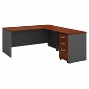 SERIES C 66W L SHAPED DESK WITH 48W RETURN AND MOBILE FILE CABINET. VIDEO BELOW. <FONT COLOR=GREEN>-FREE SHIPPING-</FONT> SERIES C 66W L SHAPED DESK WITH 48W RETURN AND MOBILE FILE CABINET. VIDEO BELOW. <FONT COLOR=GREEN>-FREE SHIPPING-</FONT>