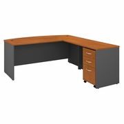 SERIES C 72W BOW FRONT L SHAPED DESK WITH 48W RETURN AND MOBILE FILE CABINET. VIDEO BELOW. <FONT COLOR=GREEN>-FREE SHIPPING-</FONT> SERIES C 72W BOW FRONT L SHAPED DESK WITH 48W RETURN AND MOBILE FILE CABINET. VIDEO BELOW. <FONT COLOR=GREEN>-FREE SHIPPING-</FONT>