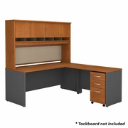 SERIES C 72W L SHAPED DESK WITH HUTCH AND MOBILE FILE CABINET IN NATURAL CHERRY <FONT COLOR=GREEN>-FREE SHIPPING-</FONT> SERIES C 72W L SHAPED DESK WITH HUTCH AND MOBILE FILE CABINET IN NATURAL CHERRY <FONT COLOR=GREEN>-FREE SHIPPING-</FONT>