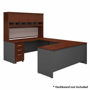 SERIES C 72W U SHAPED DESK WITH HUTCH AND STORAGE IN HANSEN CHERRY <FONT COLOR=GREEN>-FREE SHIPPING-</FONT> SERIES C 72W U SHAPED DESK WITH HUTCH AND STORAGE IN HANSEN CHERRY <FONT COLOR=GREEN>-FREE SHIPPING-</FONT>