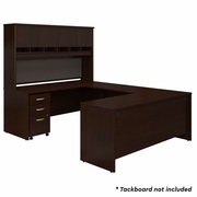 SERIES C 72W U SHAPED DESK WITH HUTCH AND STORAGE IN MOCHA CHERRY <FONT COLOR=GREEN>-FREE SHIPPING-</FONT> SERIES C 72W U SHAPED DESK WITH HUTCH AND STORAGE IN MOCHA CHERRY <FONT COLOR=GREEN>-FREE SHIPPING-</FONT>