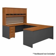 SERIES C 72W U SHAPED DESK WITH HUTCH AND STORAGE IN NATURAL CHERRY <FONT COLOR=GREEN>-FREE SHIPPING-</FONT> SERIES C 72W U SHAPED DESK WITH HUTCH AND STORAGE IN NATURAL CHERRY <FONT COLOR=GREEN>-FREE SHIPPING-</FONT>