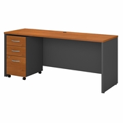 SERIES C 72W X 24D OFFICE DESK WITH MOBILE FILE CABINET. VIDEO BELOW. <FONT COLOR=GREEN>-FREE SHIPPING-</FONT> SERIES C 72W X 24D OFFICE DESK WITH MOBILE FILE CABINET. VIDEO BELOW. <FONT COLOR=GREEN>-FREE SHIPPING-</FONT>