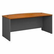 SERIES C 72W X 36D BOW FRONT DESK.  <FONT COLOR=GREEN>-FREE SHIPPING-</FONT>
