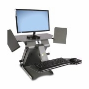 SIT STAND DESK. MONITOR STAND.
