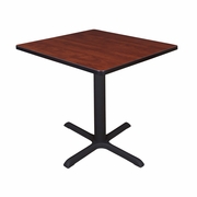 SMALL 30 IN. SQUARE X-BASE BREAKROOM TABLE- CHERRY <FONT COLOR=GREEN>-FREE SHIPPING-</FONT>