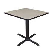 SMALL 30 IN. SQUARE X-BASE BREAKROOM TABLE- MAPLE <FONT COLOR=GREEN>-FREE SHIPPING-</FONT>