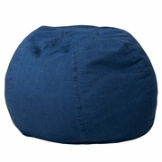SMALL DENIM REFILLABLE BEAN BAG CHAIR FOR KIDS AND TEENS: <font color=green>FREE SHIPPING!</font>