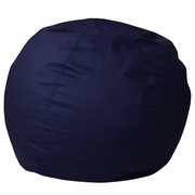 SMALL SOLID NAVY BLUE REFILLABLE BEAN BAG CHAIR FOR KIDS AND TEENS: <font color=green>FREE SHIPPING!</font>