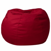 SMALL SOLID RED REFILLABLE BEAN BAG CHAIR FOR KIDS AND TEENS: <font color=green>FREE SHIPPING!</font>