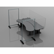 SOCIAL DISTANCING: SNEEZE GUARDS. HAND SANITAZION STATIONS. 