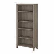 Somerset Collection: Ash Gray 5 Shelf Bookcase <FONT COLOR=GREEN>-FREE SHIPPING-</FONT>