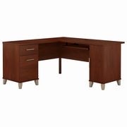 Somerset Collection: Hansen Cherry L Desk <FONT COLOR=GREEN>-FREE SHIPPING-</FONT>