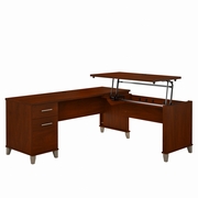 Somerset Collection: Hansen Cherry L Desk <FONT COLOR=GREEN>-FREE SHIPPING-</FONT>