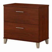 Somerset Collection: Hansen Cherry Lateral File Cabinet <FONT COLOR=GREEN>-FREE SHIPPING-</FONT>