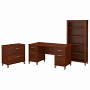 Somerset Collection: Hansen Cherry Office Desk <FONT COLOR=GREEN>-FREE SHIPPING-</FONT>