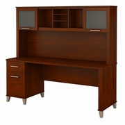 Somerset Collection: Hansen Cherry Office Desk <FONT COLOR=GREEN>-FREE SHIPPING-</FONT>