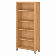 Somerset Collection: Maple Cross 5 Shelf Bookcase  <FONT COLOR=GREEN>-FREE SHIPPING-</FONT>