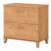 Somerset Collection: Maple Cross Lateral File Cabinet <FONT COLOR=GREEN>-FREE SHIPPING-</FONT>