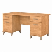 Somerset Collection: Maple Cross Office Desk <FONT COLOR=GREEN>-FREE SHIPPING-</FONT>