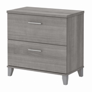 Somerset Collection: Platinum Gray Lateral File Cabinet <FONT COLOR=GREEN>-FREE SHIPPING-</FONT>