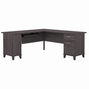 Somerset Collection: Storm Gray L Desk <FONT COLOR=GREEN>-FREE SHIPPING-</FONT>