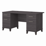 Somerset Collection: Storm Gray Office Desk <FONT COLOR=GREEN>-FREE SHIPPING-</FONT>