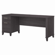 Somerset Collection: Storm Gray Office Desk <FONT COLOR=GREEN>-FREE SHIPPING-</FONT>