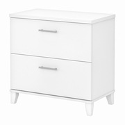 Somerset Collection: White Lateral File Cabinet <FONT COLOR=GREEN>-FREE SHIPPING-</FONT>