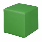 SQUARE STOOL OTTOMAN- ENVY GREEN <FONT COLOR=GREEN>-FREE SHIPPING-</FONT>