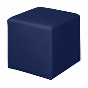 SQUARE STOOL OTTOMAN- NAVAL BLUE <FONT COLOR=GREEN>-FREE SHIPPING-</FONT>