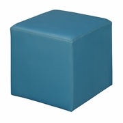 SQUARE STOOL OTTOMAN- PEACOCK TEAL <FONT COLOR=GREEN>-FREE SHIPPING-</FONT>