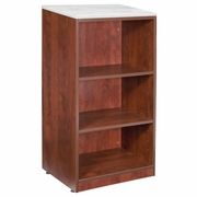 STAND UP BOOKCASE WITHOUT TOP- CHERRY <FONT COLOR=GREEN>-FREE SHIPPING-</FONT>