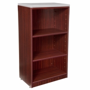 STAND UP BOOKCASE WITHOUT TOP- MAHOGANY <FONT COLOR=GREEN>-FREE SHIPPING-</FONT>