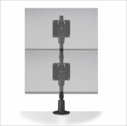 STAXX DUAL VERTICAL MONITOR STAND HOLDS 2 MONITORS VERTICALLY UP TO 30" MONITOR SIZE. ITEM #STX-11S. FREE SHIPPING: 