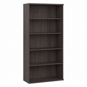 STUDIO A TALL 5 SHELF BOOKCASE: STORM GRAY <FONT COLOR=GREEN>-FREE SHIPPING-</FONT>