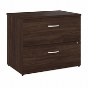 STUDIO C 2 DRAWER LATERAL FILE CABINET: BLACK WALNUT <FONT COLOR=GREEN>-FREE SHIPPING-</FONT>