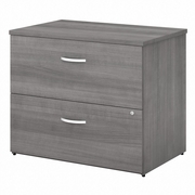 STUDIO C 2 DRAWER LATERAL FILE CABINET: PLATINUM GRAY <FONT COLOR=GREEN>-FREE SHIPPING-</FONT>