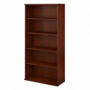 STUDIO C 5 SHELF BOOKCASE: HANSEN CHERRY <FONT COLOR=GREEN>-FREE SHIPPING-</FONT>