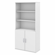 STUDIO C 5 SHELF BOOKCASE WITH DOORS.   <FONT COLOR=GREEN>-FREE SHIPPING-</FONT>