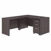 STUDIO C 60W X 30D L SHAPED DESK WITH MOBILE FILE CABINET AND 42W RETURN.  <FONT COLOR=GREEN>-FREE SHIPPING-</FONT> STUDIO C 60W X 30D L SHAPED DESK WITH MOBILE FILE CABINET AND 42W RETURN.  <FONT COLOR=GREEN>-FREE SHIPPING-</FONT>