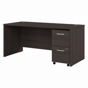 STUDIO C 66W X 30D OFFICE DESK WITH 2 DRAWER MOBILE FILE CABINET: STORM GRAY <FONT COLOR=GREEN>-FREE SHIPPING-</FONT>