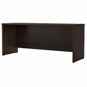 STUDIO C 72W X 24D CREDENZA DESK: BLACK WALNUT <FONT COLOR=GREEN>-FREE SHIPPING-</FONT>