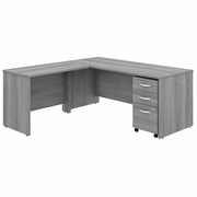 STUDIO C 72W X 30D L SHAPED DESK WITH MOBILE FILE CABINET AND 42W RETURN.  <FONT COLOR=GREEN>-FREE SHIPPING-</FONT> STUDIO C 72W X 30D L SHAPED DESK WITH MOBILE FILE CABINET AND 42W RETURN.  <FONT COLOR=GREEN>-FREE SHIPPING-</FONT>