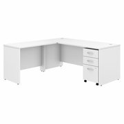 STUDIO C 72W X 30D L SHAPED DESK WITH MOBILE FILE CABINET AND 42W RETURN.  <FONT COLOR=GREEN>-FREE SHIPPING-</FONT> STUDIO C 72W X 30D L SHAPED DESK WITH MOBILE FILE CABINET AND 42W RETURN.  <FONT COLOR=GREEN>-FREE SHIPPING-</FONT>